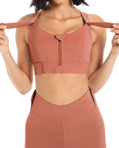 High Impact,A+ Quality, Ultimate Comfort, Sports Bra, Zipper ( Pack of 3 )