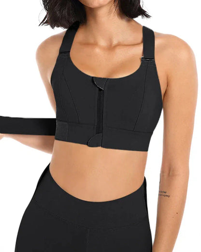 High Impact,A+ Quality, Ultimate Comfort, Sports Bra, Zipper ( Pack of 3 )
