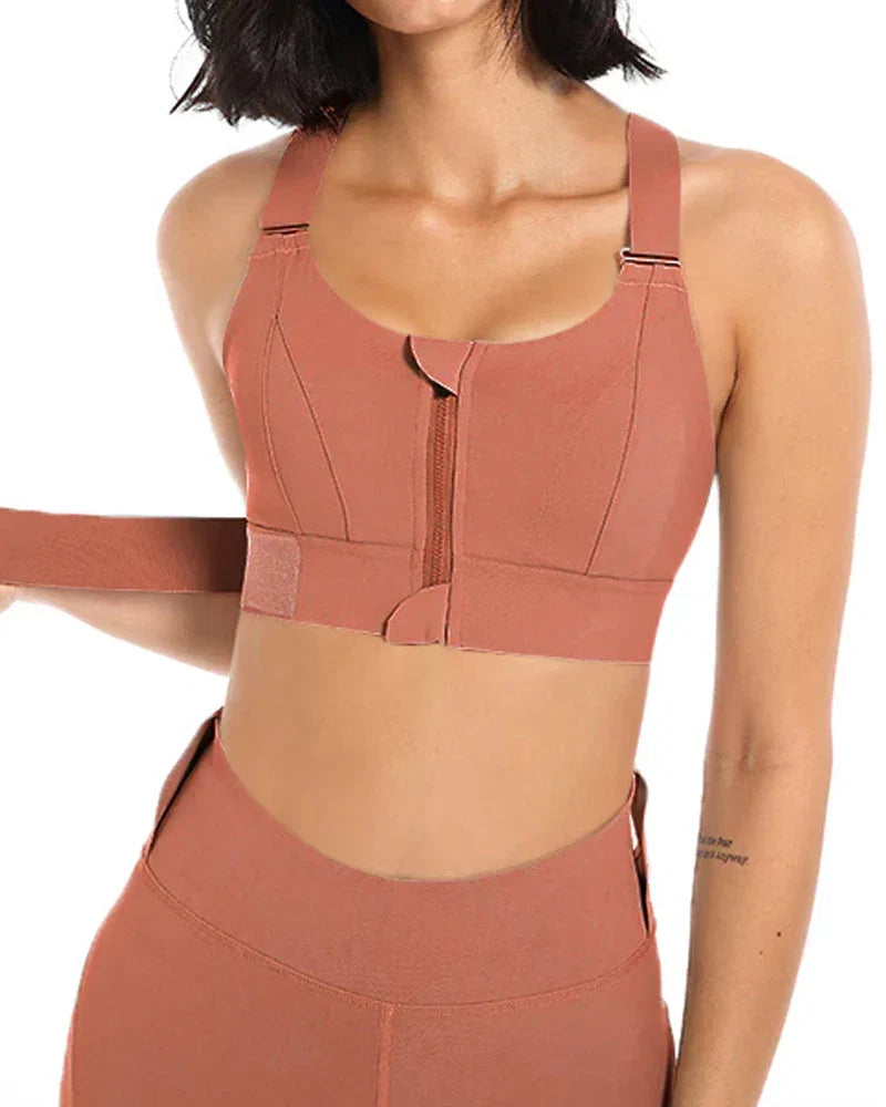 High Impact,A+ Quality, Ultimate Comfort, Sports Bra, Zipper ( Pack of 3 )