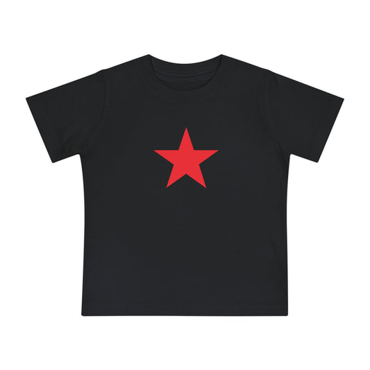 Red star baby tee