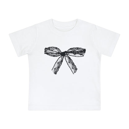 Lace bow baby tee