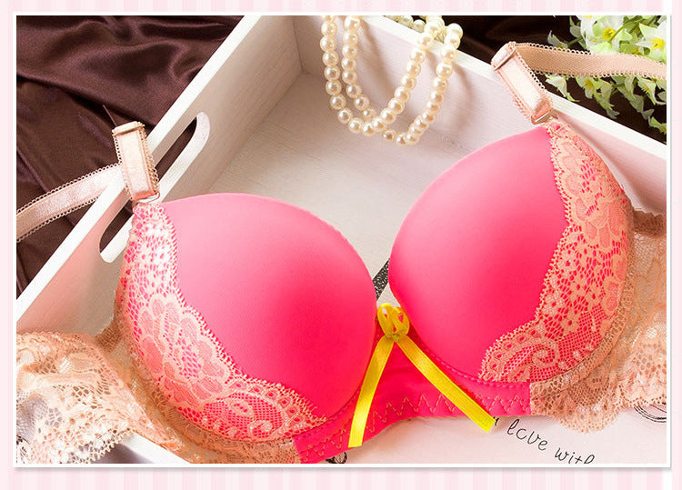 Voler Haut Women Bridal Lingerie Set of Lace Bra and Panty Set