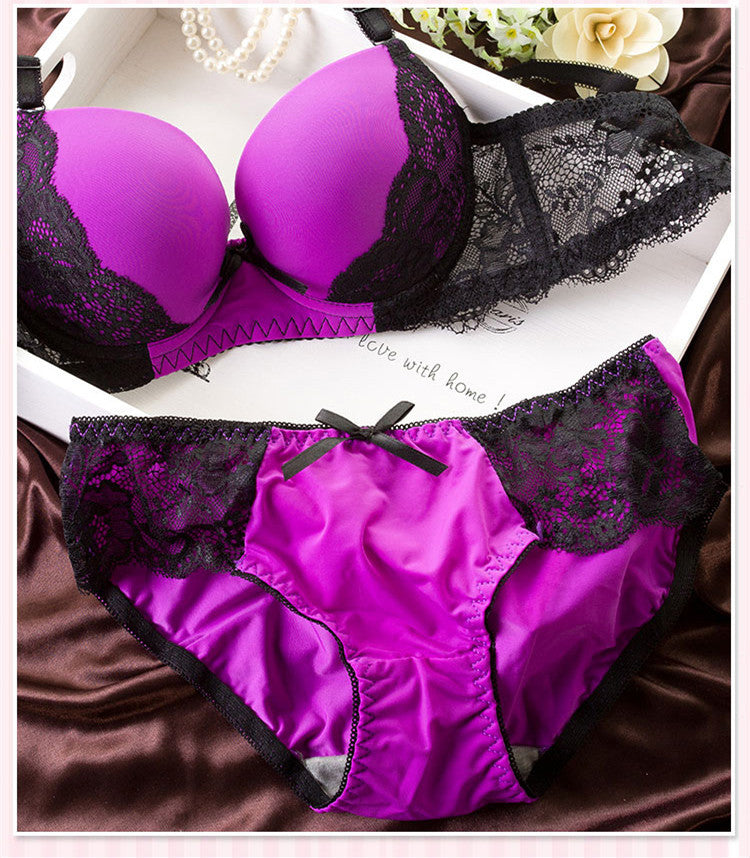 Voler Haut Women Bridal Lingerie Set of Lace Bra and Panty Set