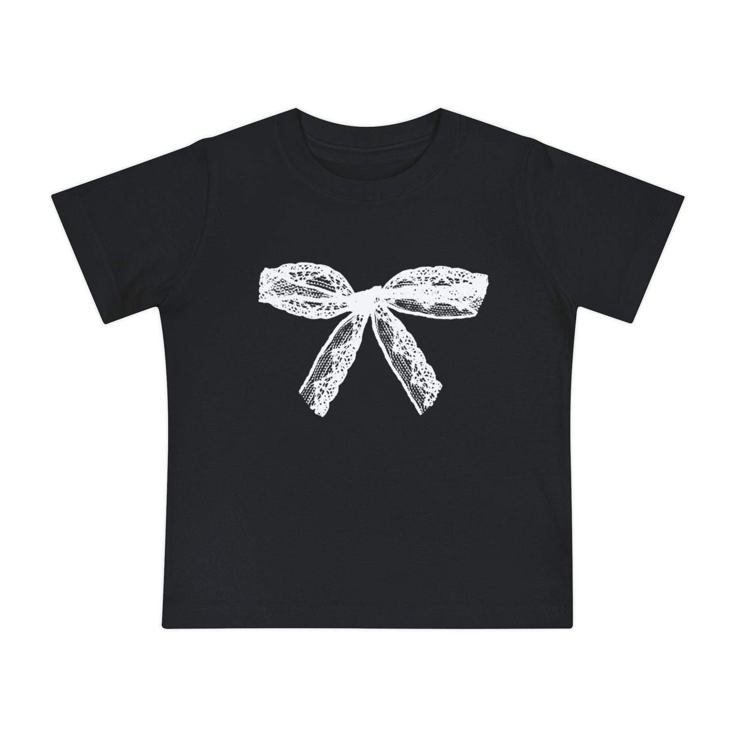 Lace bow baby tee