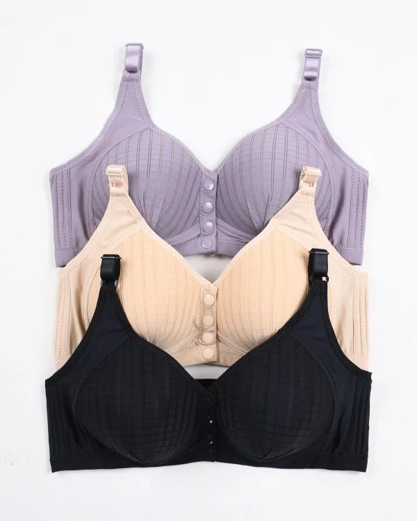 Ultra-Comfort Padded Button Bra for Women – Comfortable Daily Wear