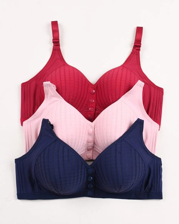 Ultra-Comfort Padded Button Bra for Women – Comfortable Daily Wear